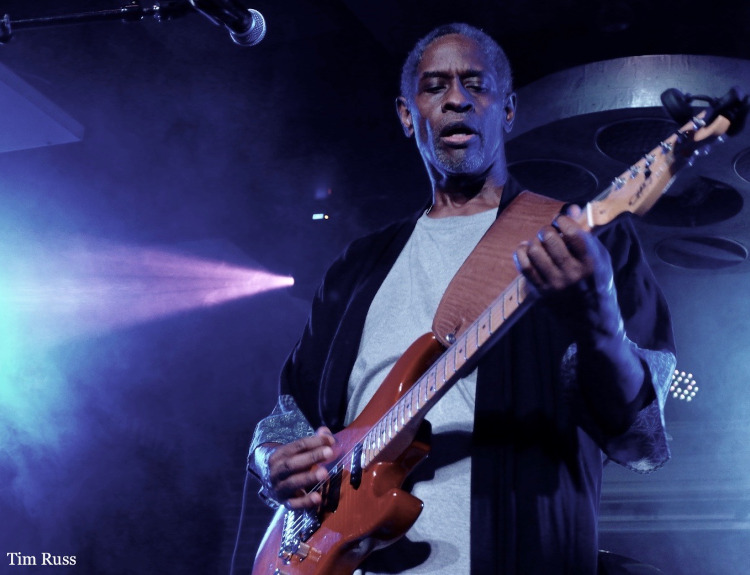 Tim Russ performing on stage